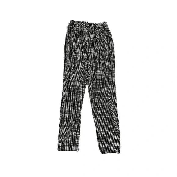 CAUTION TO THE WIND Black/White Checked Paperbag Pants High Rise Women's Size M - Picture 2 of 4